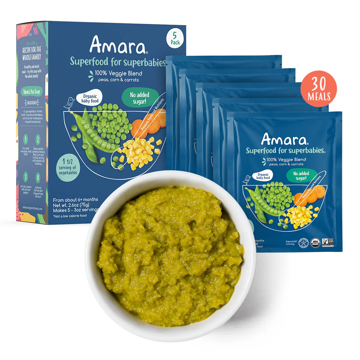 2PACK-100% Veggie Blend: Peas, Corn & Carrots - Image 9