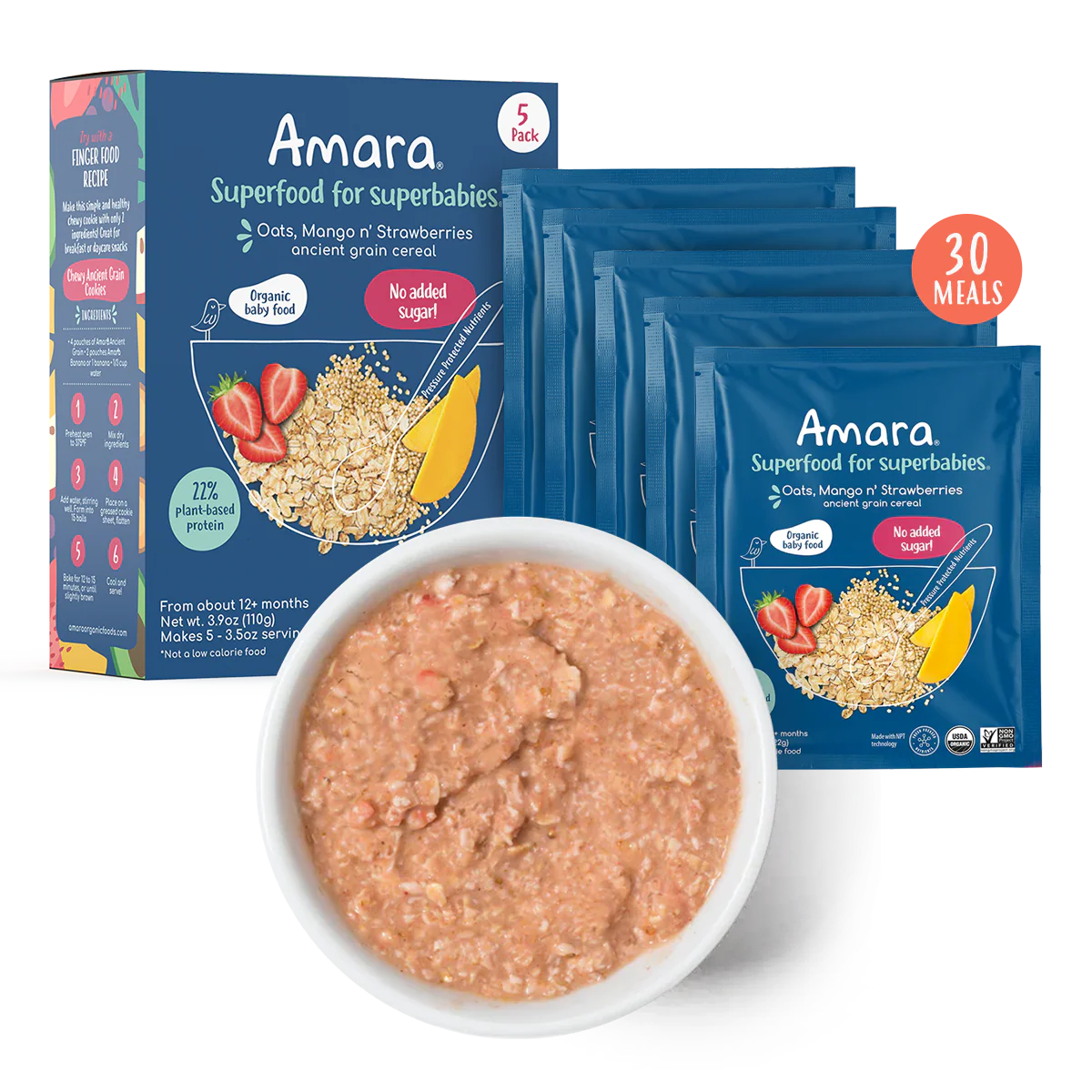 2PACK-Oats, Mango n' Strawberry I Ancient Grain Cereal - Image 10
