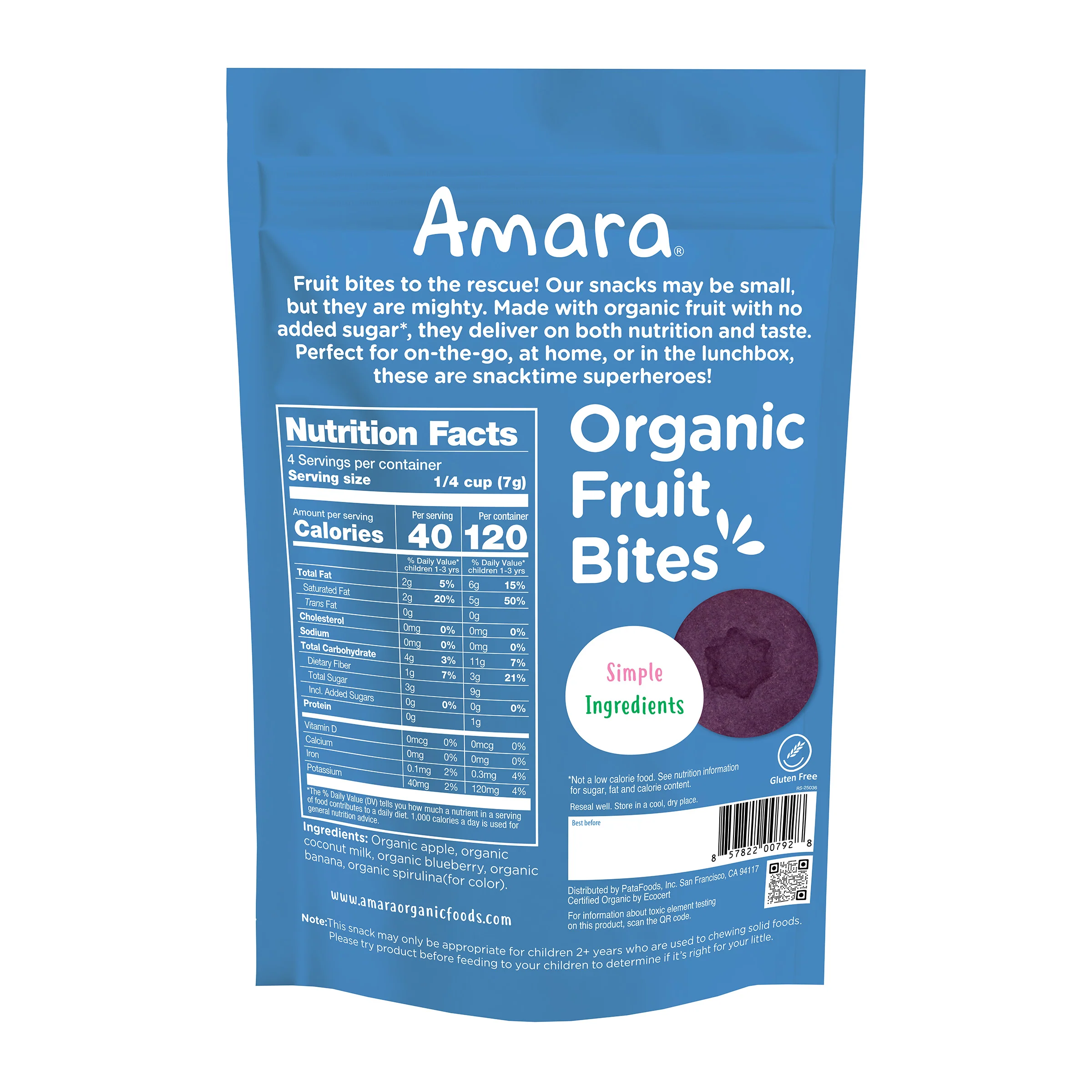 Blueberry Organic Fruit Bites - Image 7