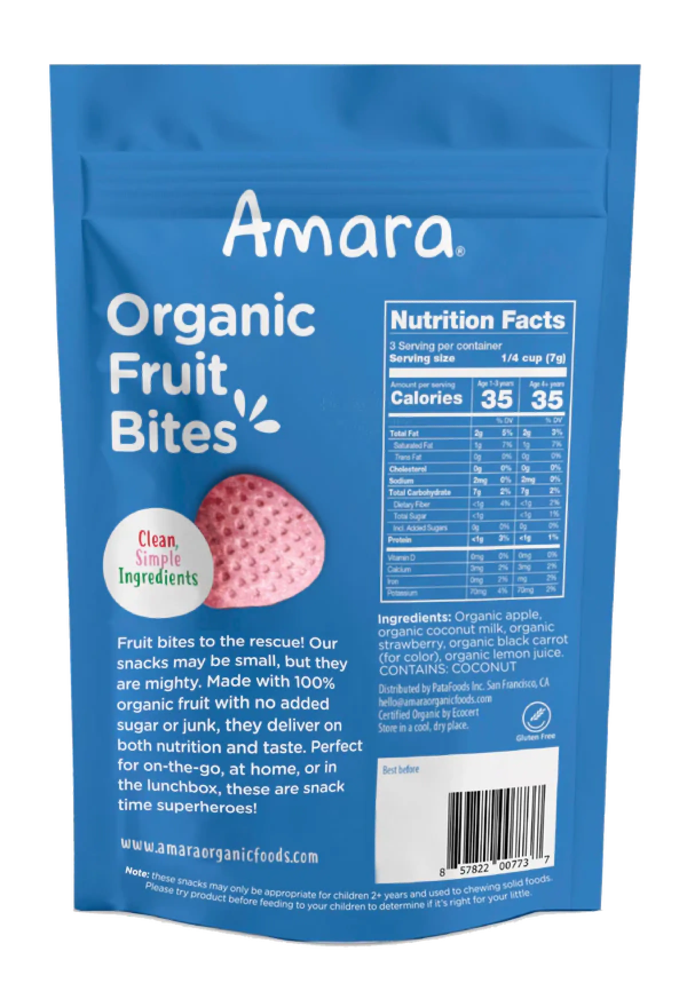 Sweet Strawberry Organic Fruit Bites - Image 3